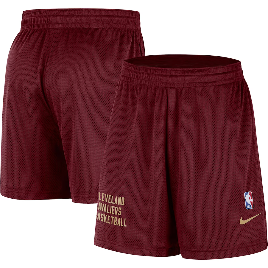2024 Men NBA Cleveland Cavaliers red shorts->cleveland cavaliers->NBA Jersey
